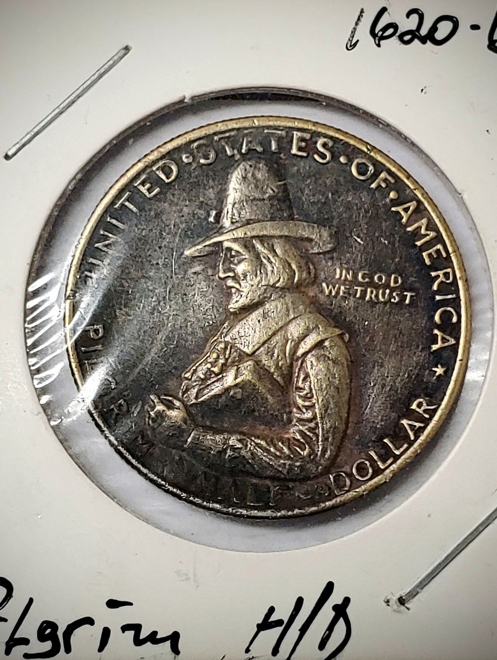 United States Pilgrim Commemorative Half Dollar - Bronze Tone